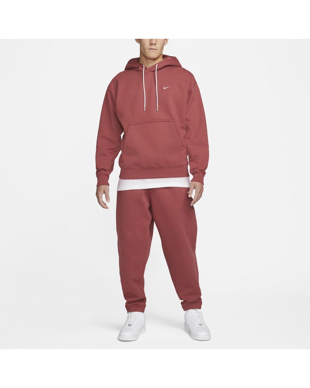 Nike Series Lab Embroidered Logo Drawstring Hooded Sports for men
