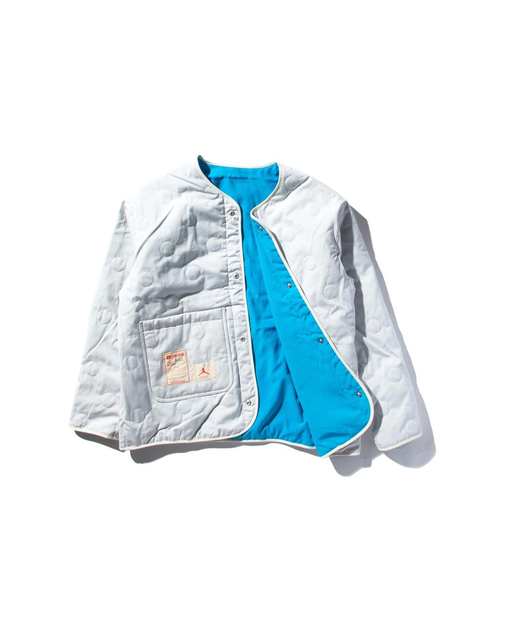 Nike Blue X Union Crossover Solid Color Printing Logo Reversible Long Sleeves Jacket Us Edition for men