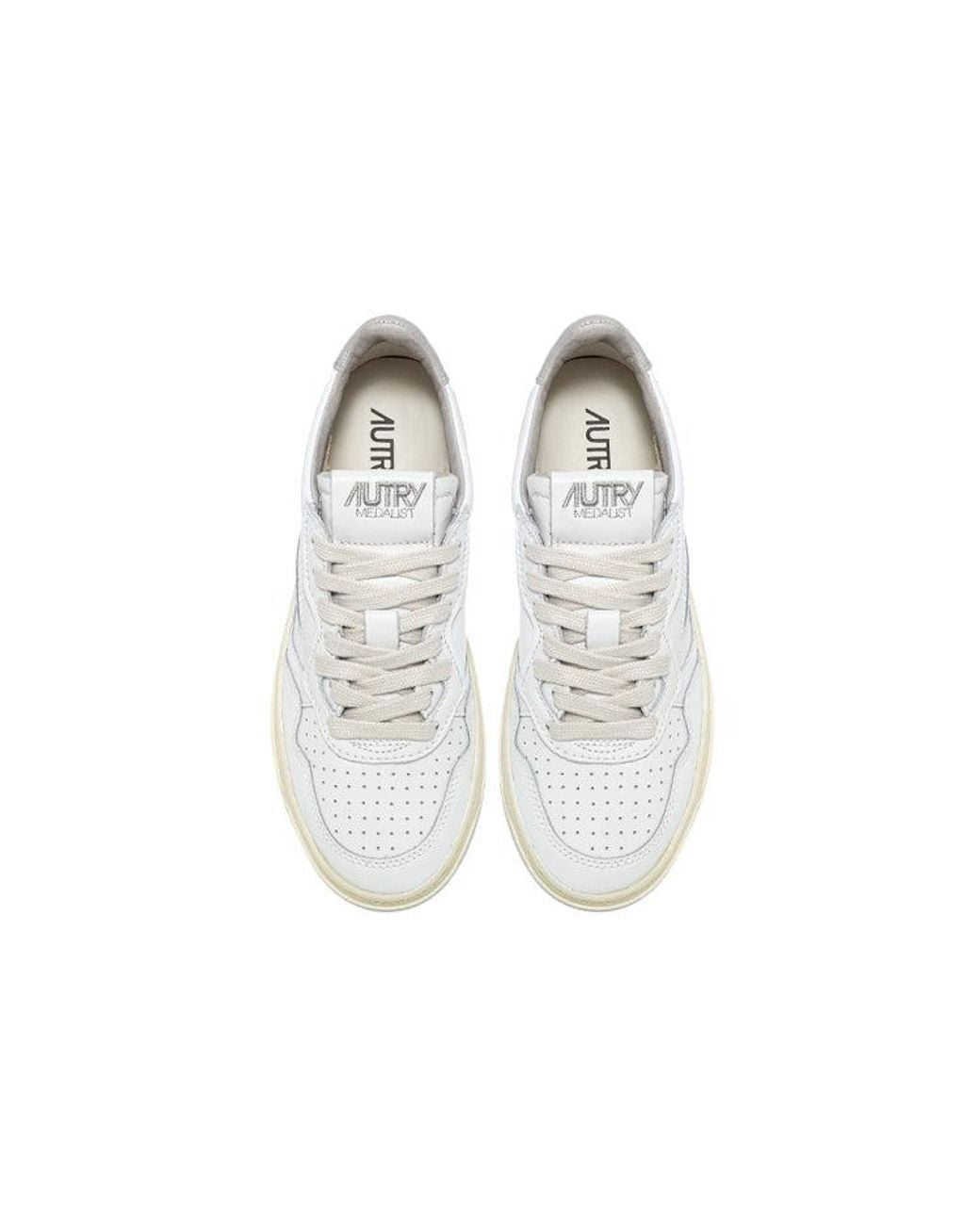 Autry White (Wmns) Medalist Leather Low