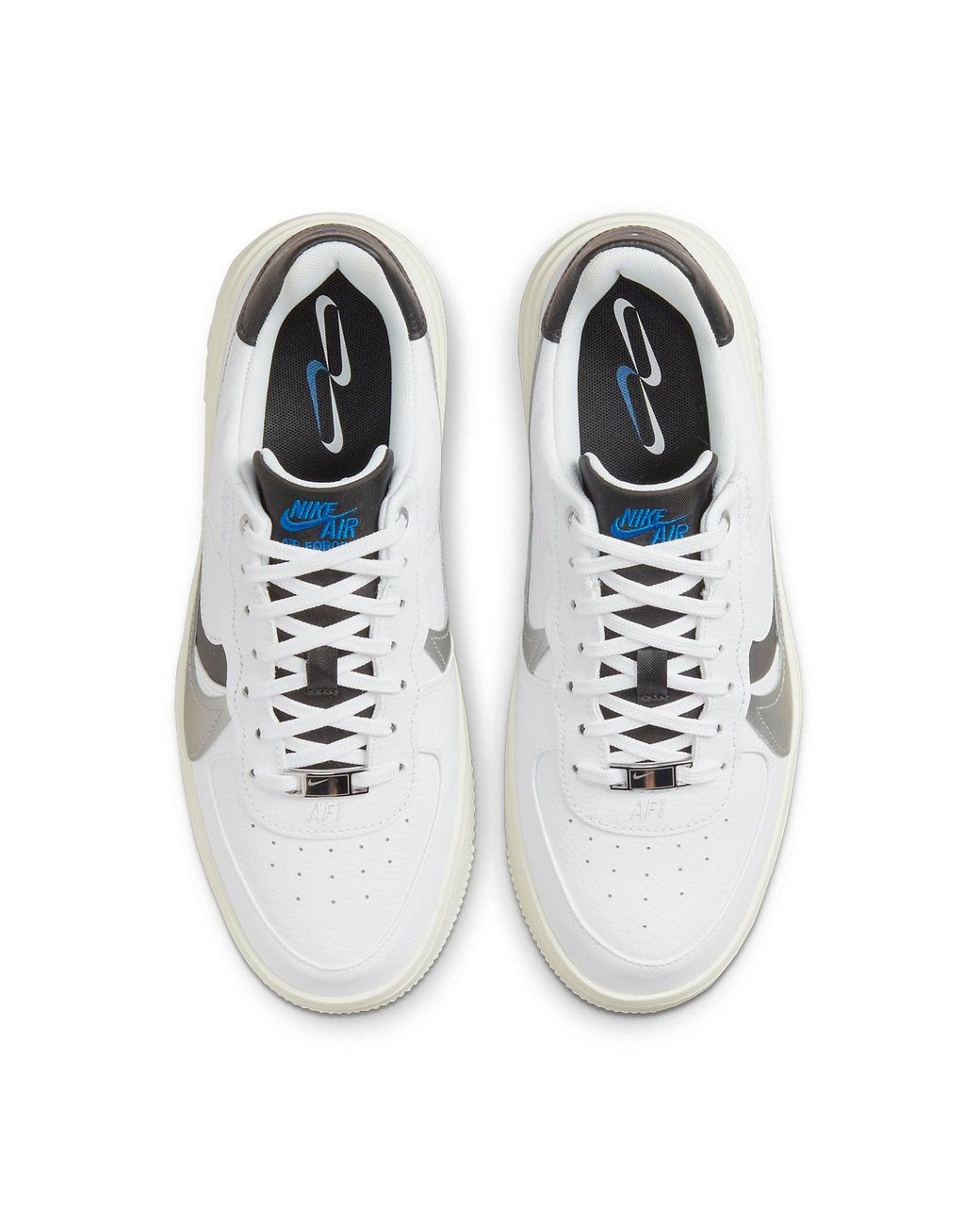 Nike White (Wmns) Air Force 1 Plt.Af.Orm Lv8 Metallic'