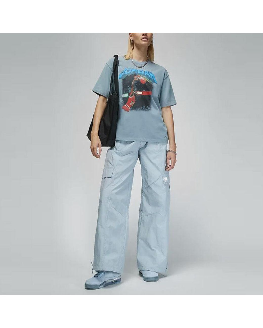 Nike Blue (Wmns) (Her)Itage Graphic T-Shirt 'Ozone'