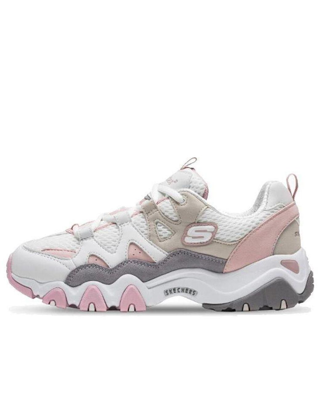 Skechers White (Wmns) D'Lites 2.0 Shoes