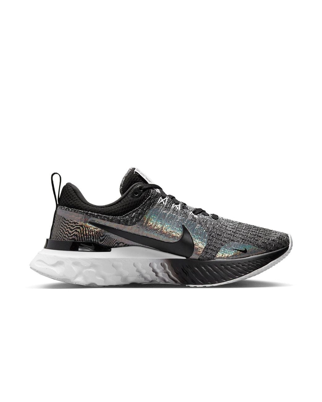 Nike Black (Wmns) React Infinity Run Flyknit 3 Premium Zebra Iridescent'