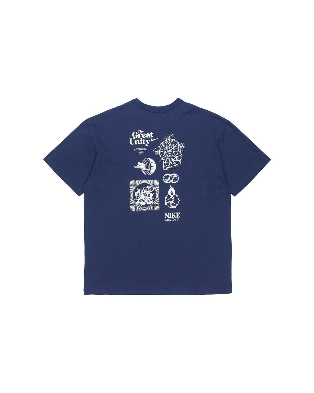 Nike Blue Great Unity Ss Tee Sports Short Sleeve for men