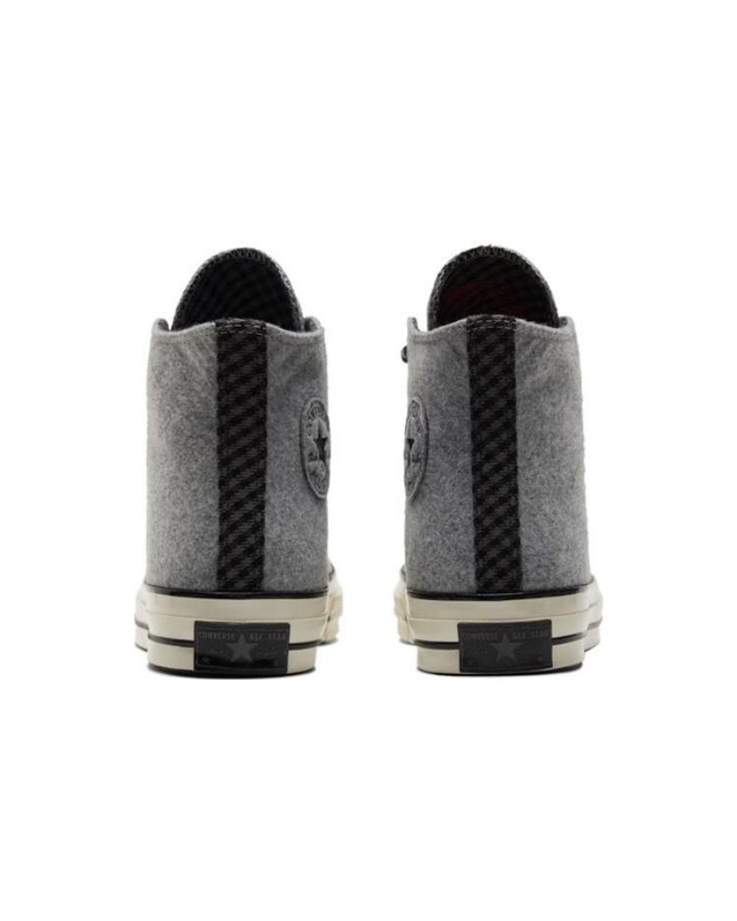Converse Black Chuck 70 High Flannel for men