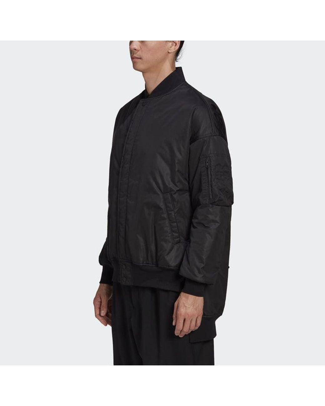 Adidas Blue Y-3 Back Logo Zipper Jacket for men