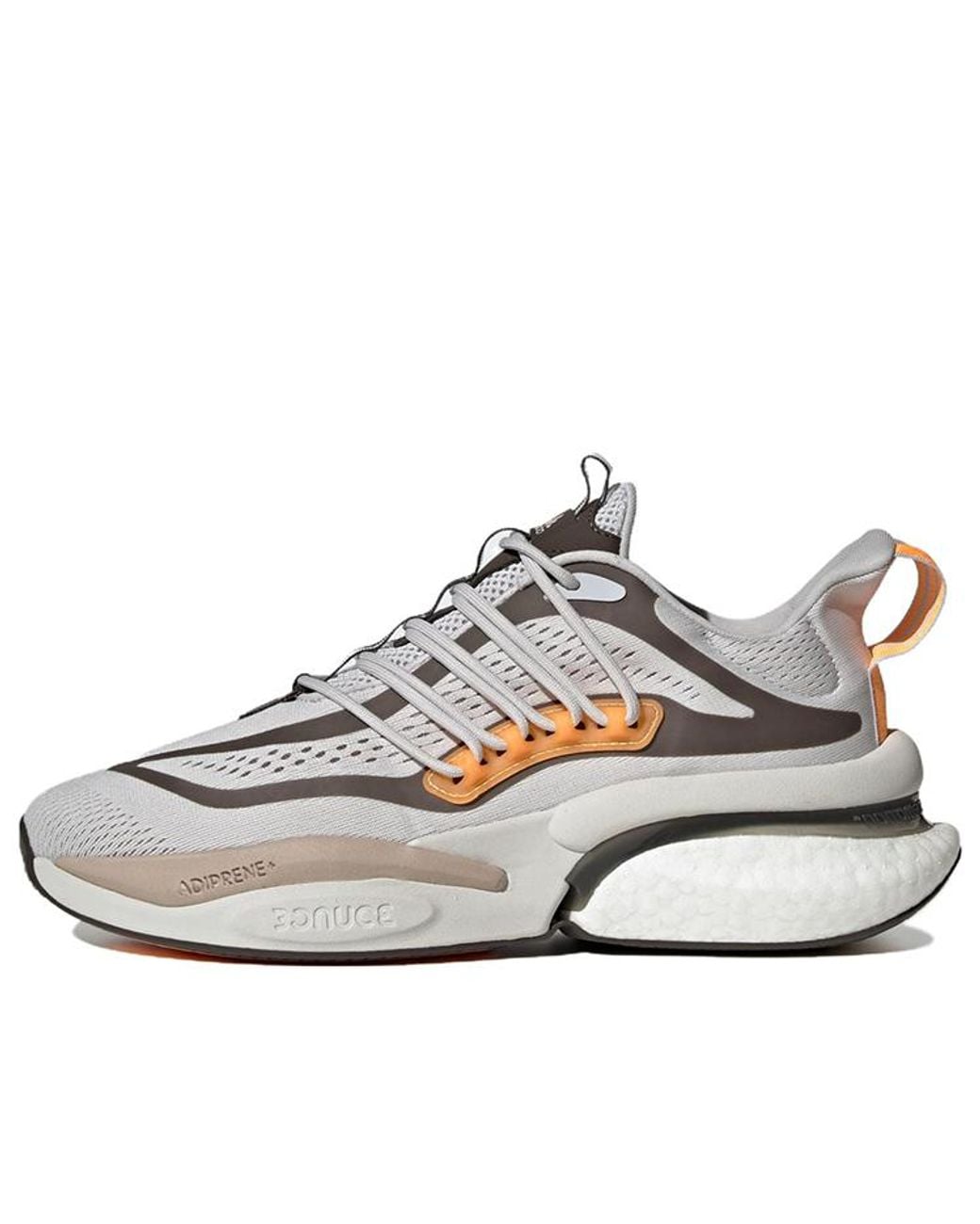Adidas White Alphaboost V1 Shoes Wonder' for men