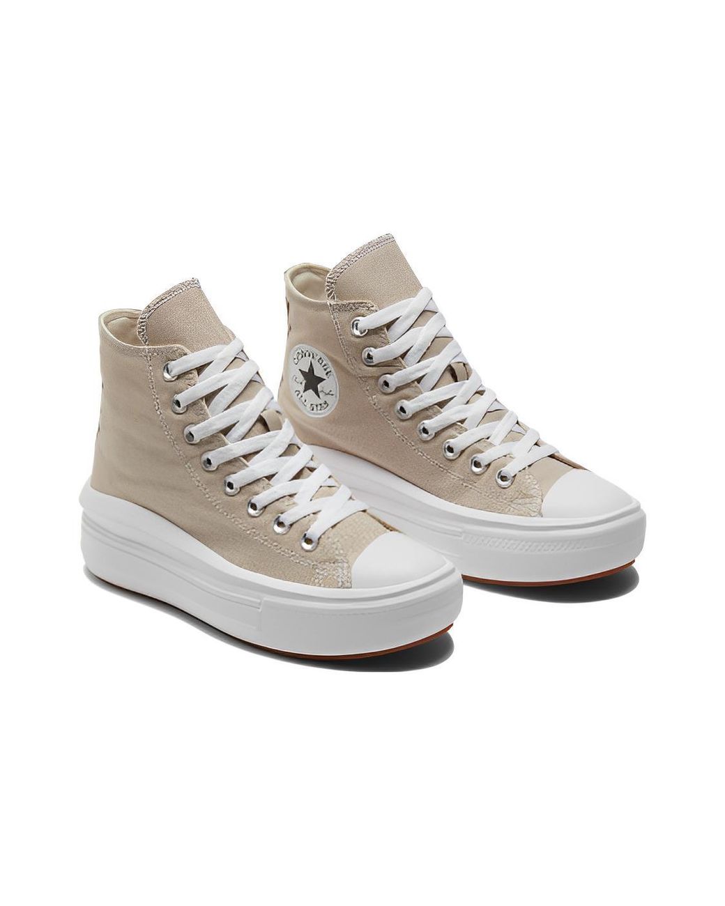 Converse Metallic (Wmns) Chuck Taylor All Star Move Platform High 'Beach Stone'