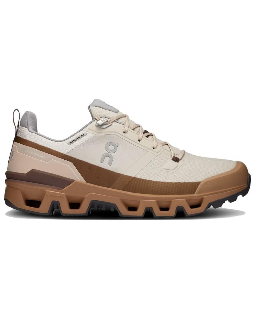 On Shoes White Cloundwander Waterproof 'Pearl Root' for men
