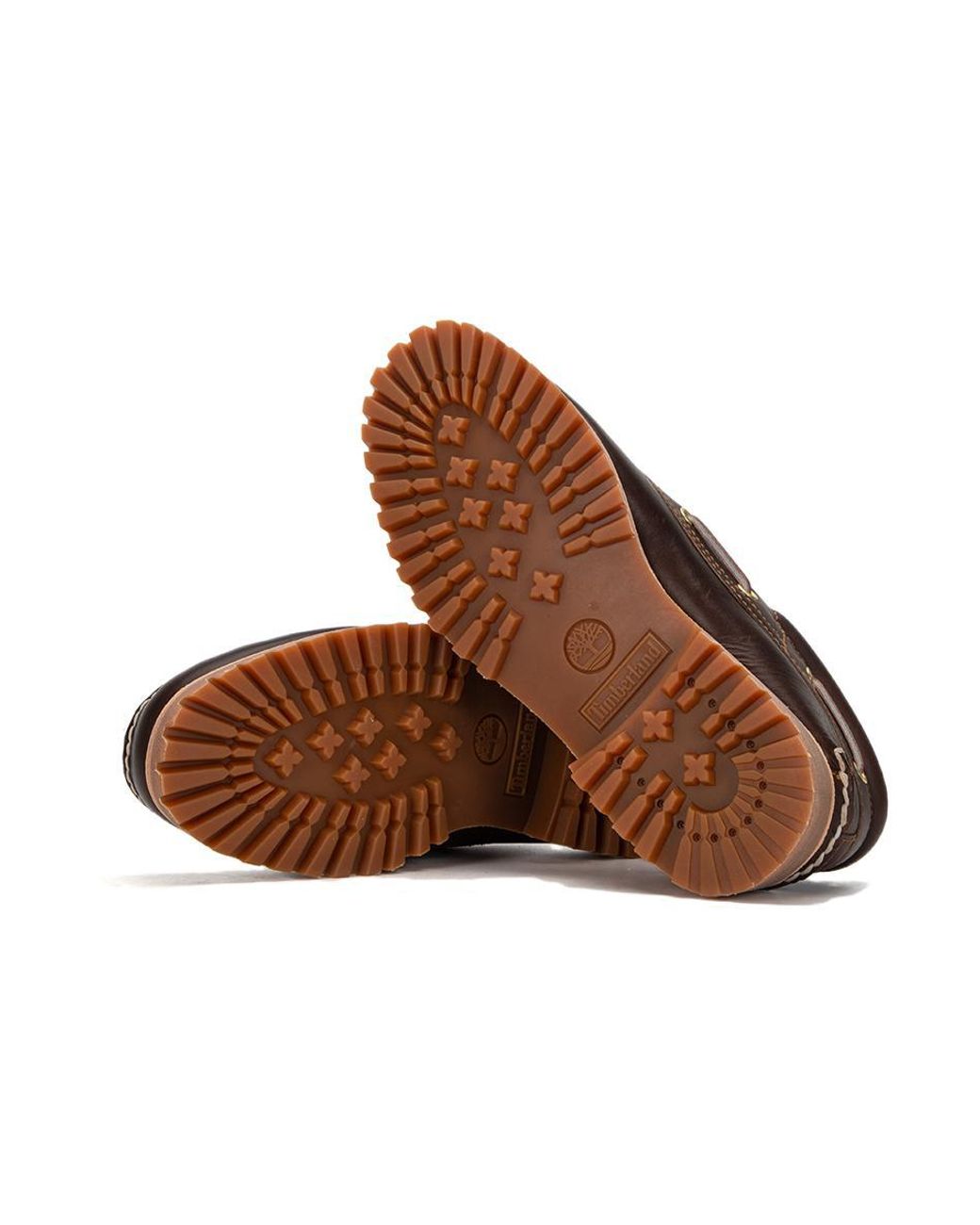 Timberland Brown 3-Eye Lug Handsewn Boat Shoe for men
