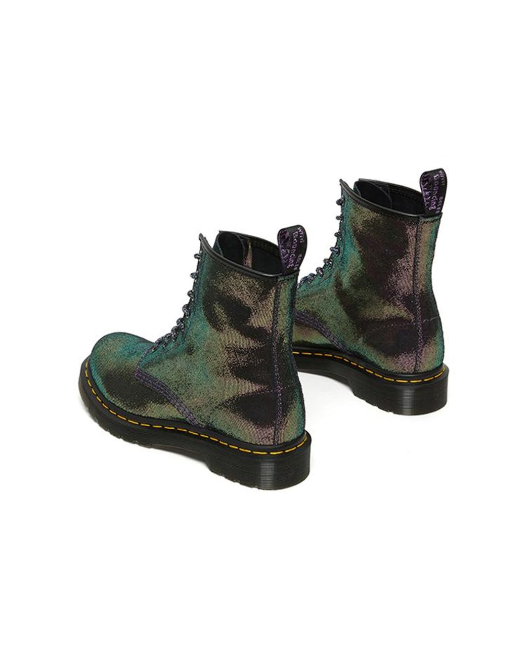 Dr. Martens Black (Wmns) Dr.Martens 1460 Disco Iridescent Suede Lace Up Boots