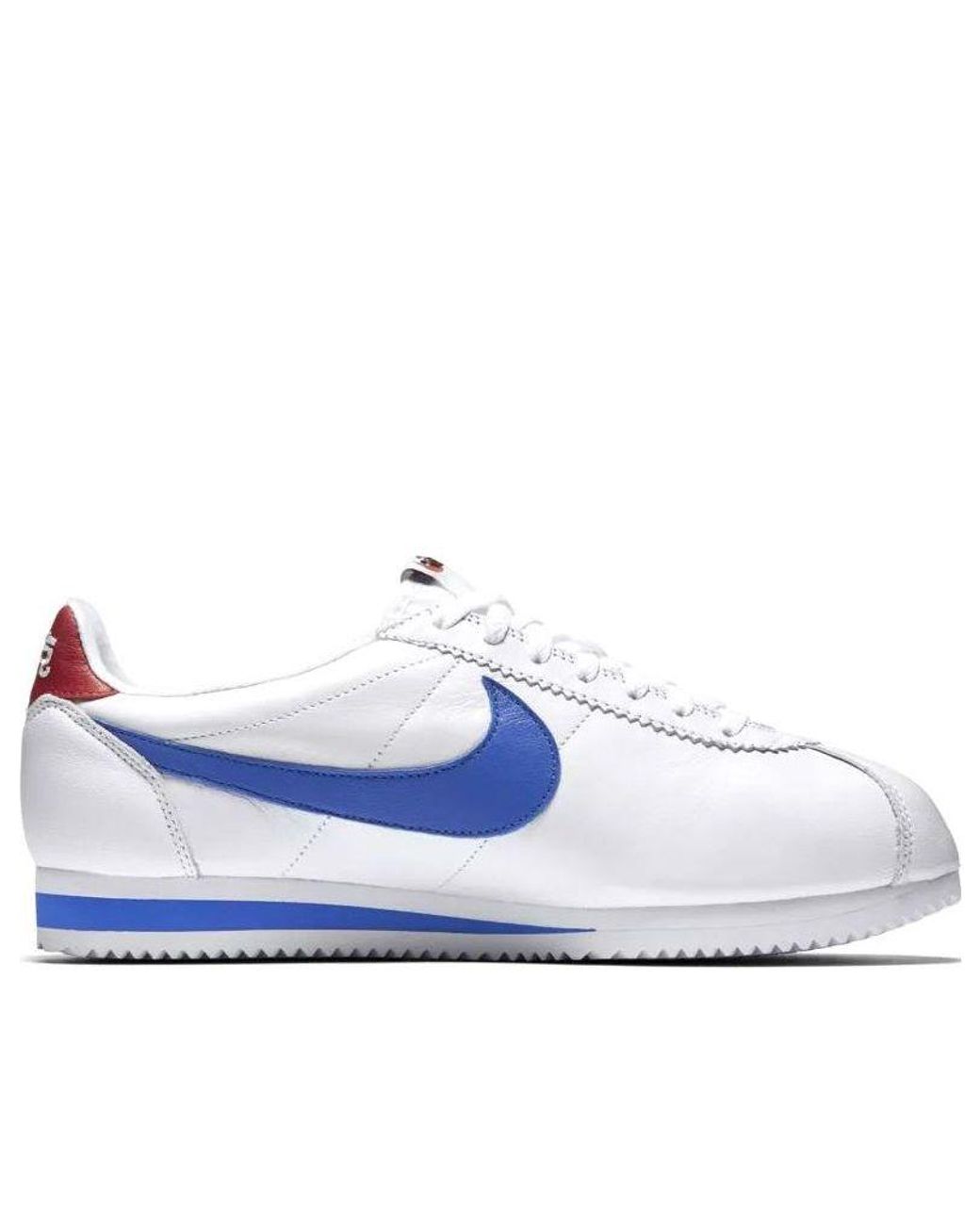 Nike White Classic Cortez Leather Qs 'Nai-Ke' for men