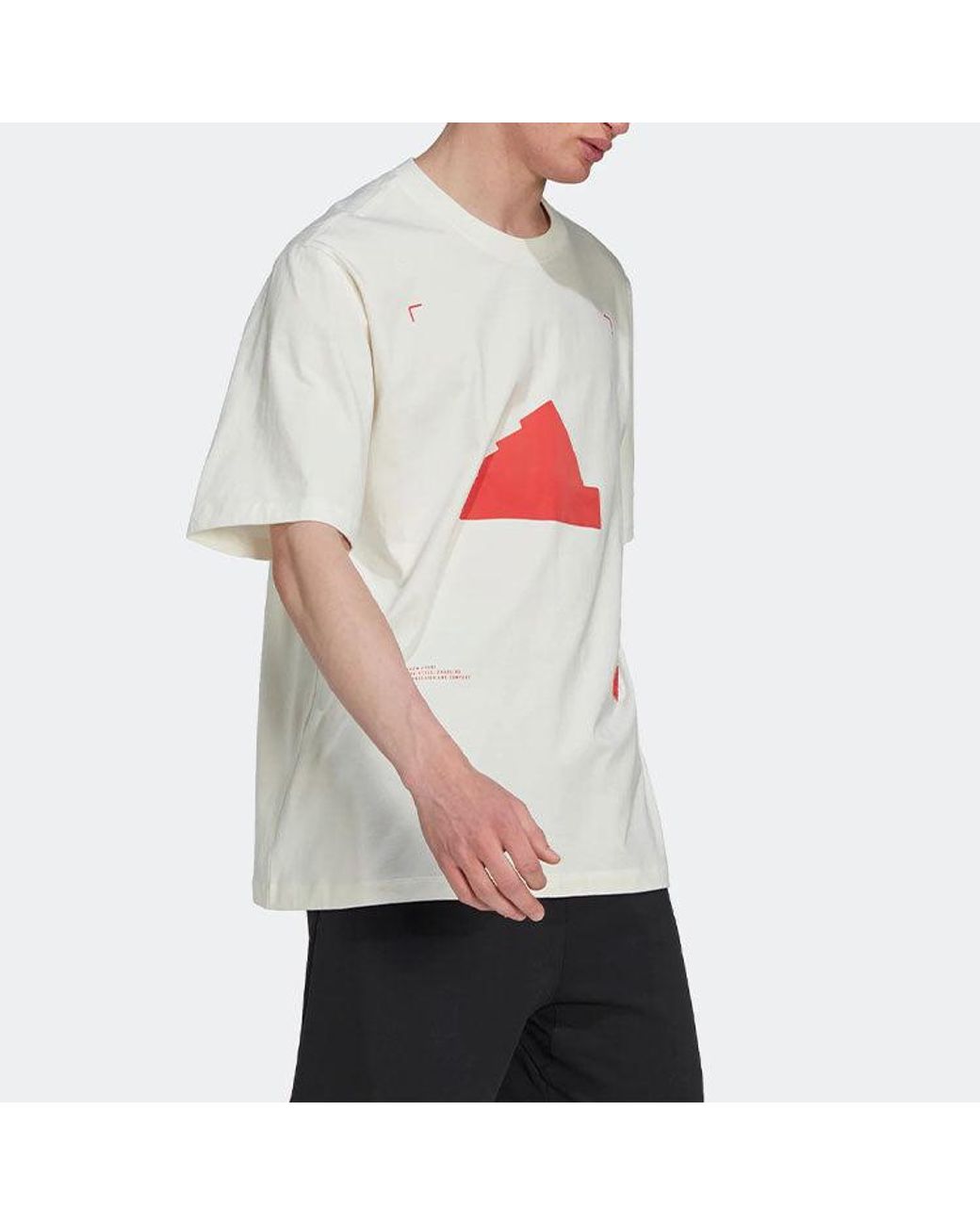 Adidas White Oversized T Shirt for men