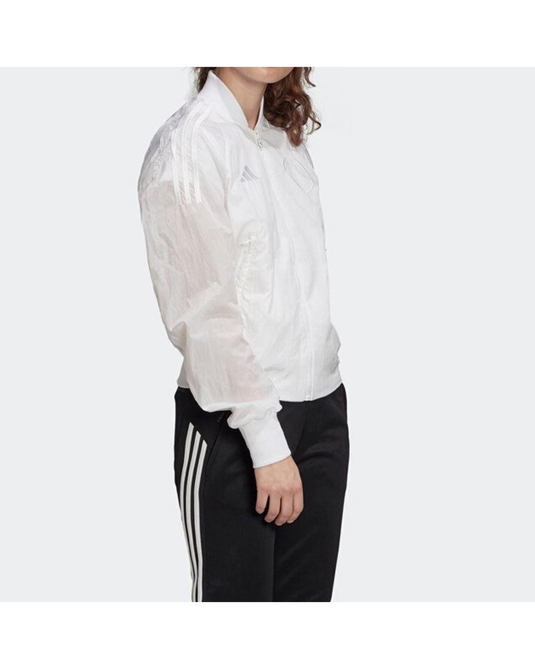 Adidas White (Wmns) Vrct Jk Woven Jacket