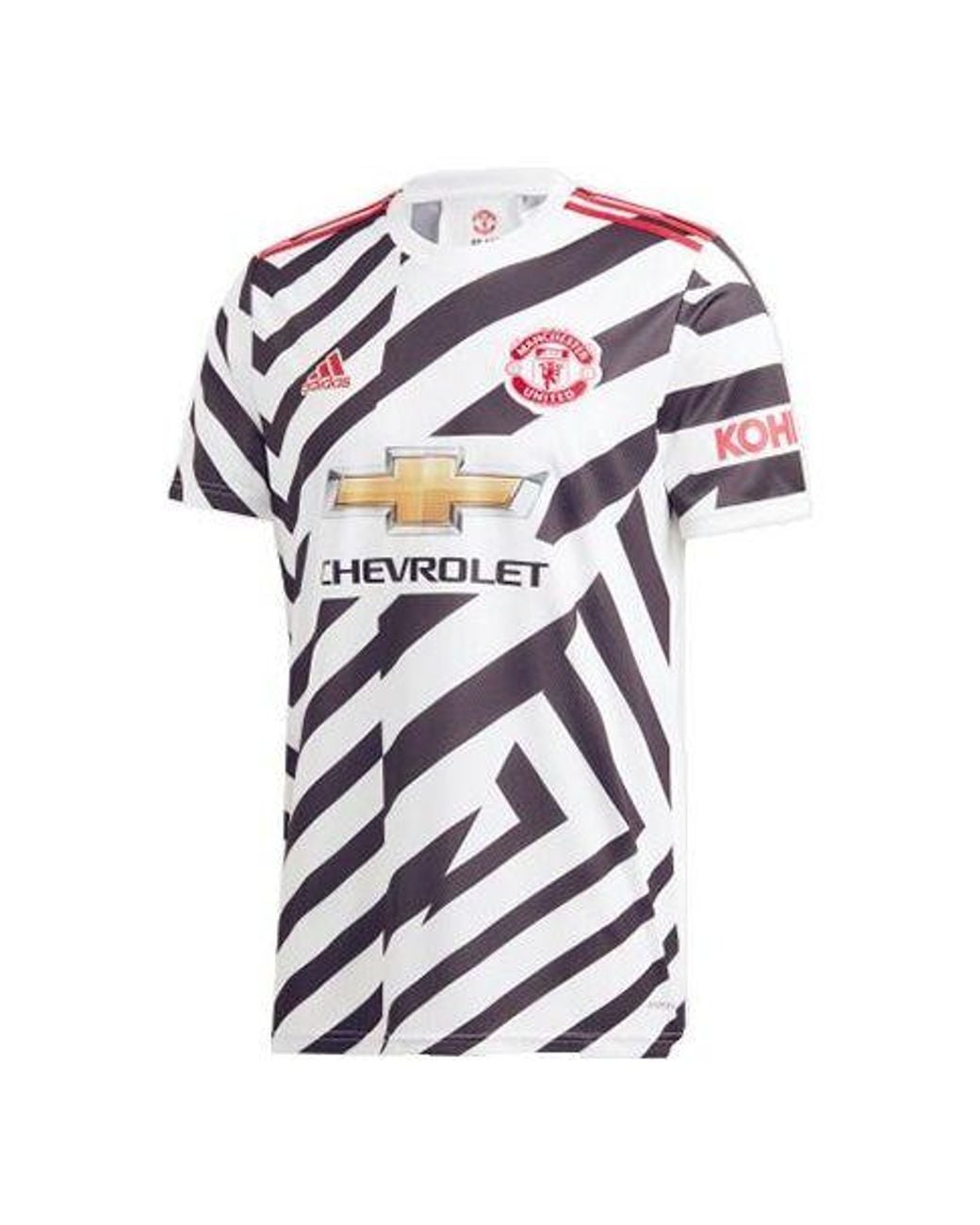 Adidas White Manchester United Away Fan Edition Sports Jersey for men