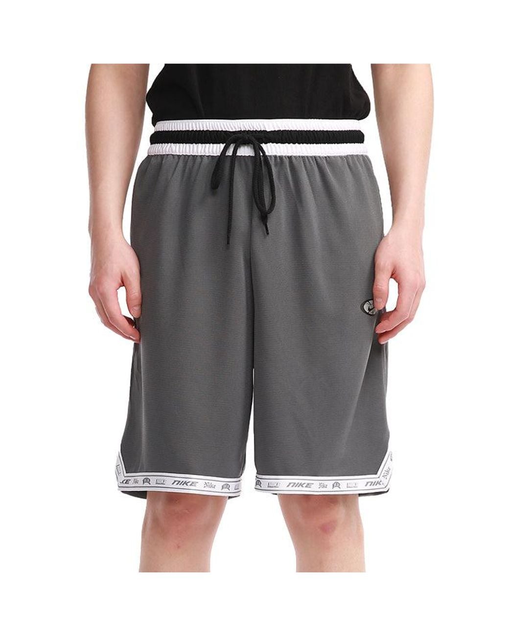 Nike Gray Dri-Fit Dna Athleisure Casual Sports Basketball Knit Shorts Dark for men