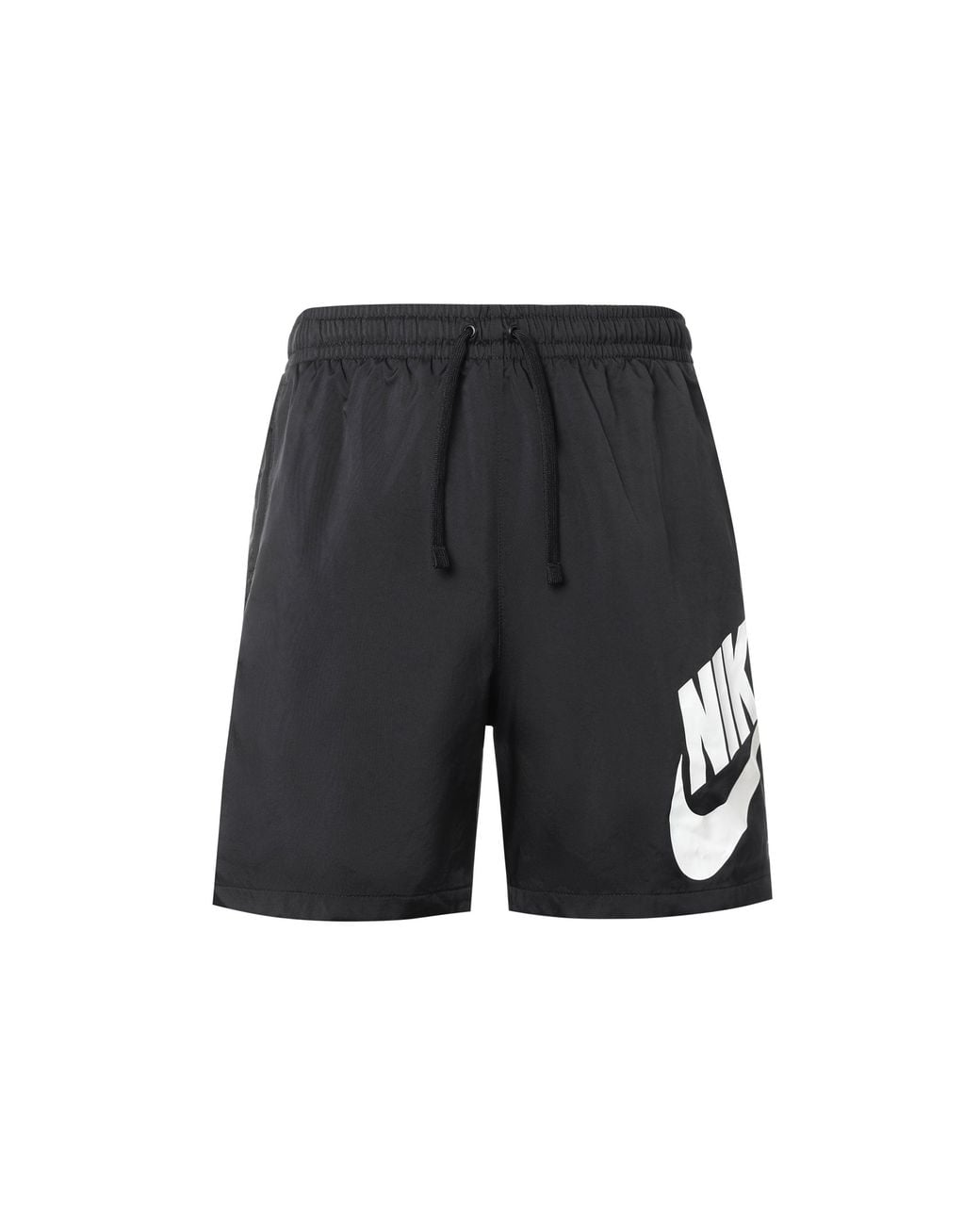 Nike Black Casual Sports Large Logo Woven Sports Shorts for men