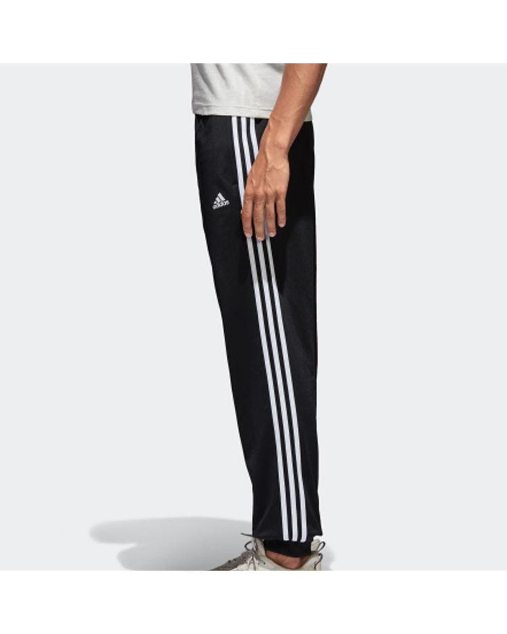 Adidas Black Sports Side Stripes Stylish Knit Long Pants for men