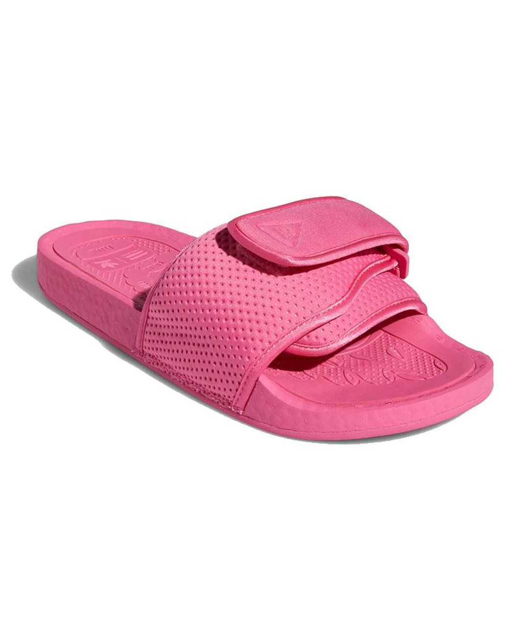 Adidas Pink X Pharrell Boost Slides 'Semi Solar' for men