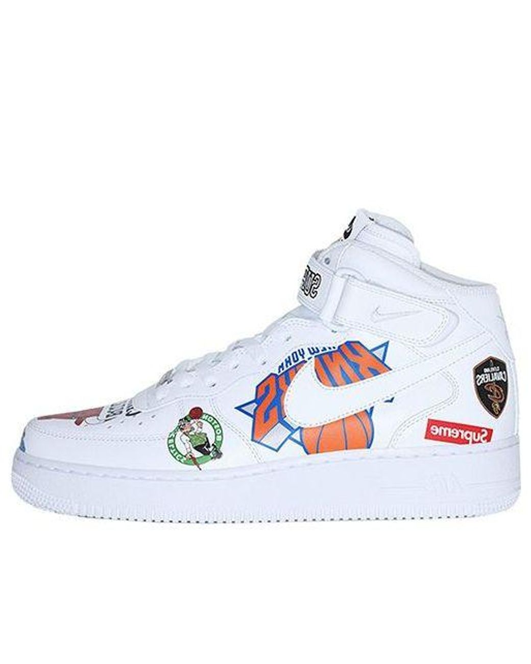 Nike Supreme X Nba X Air Force 1 Mid 0 'white' in Blue for Men | Lyst