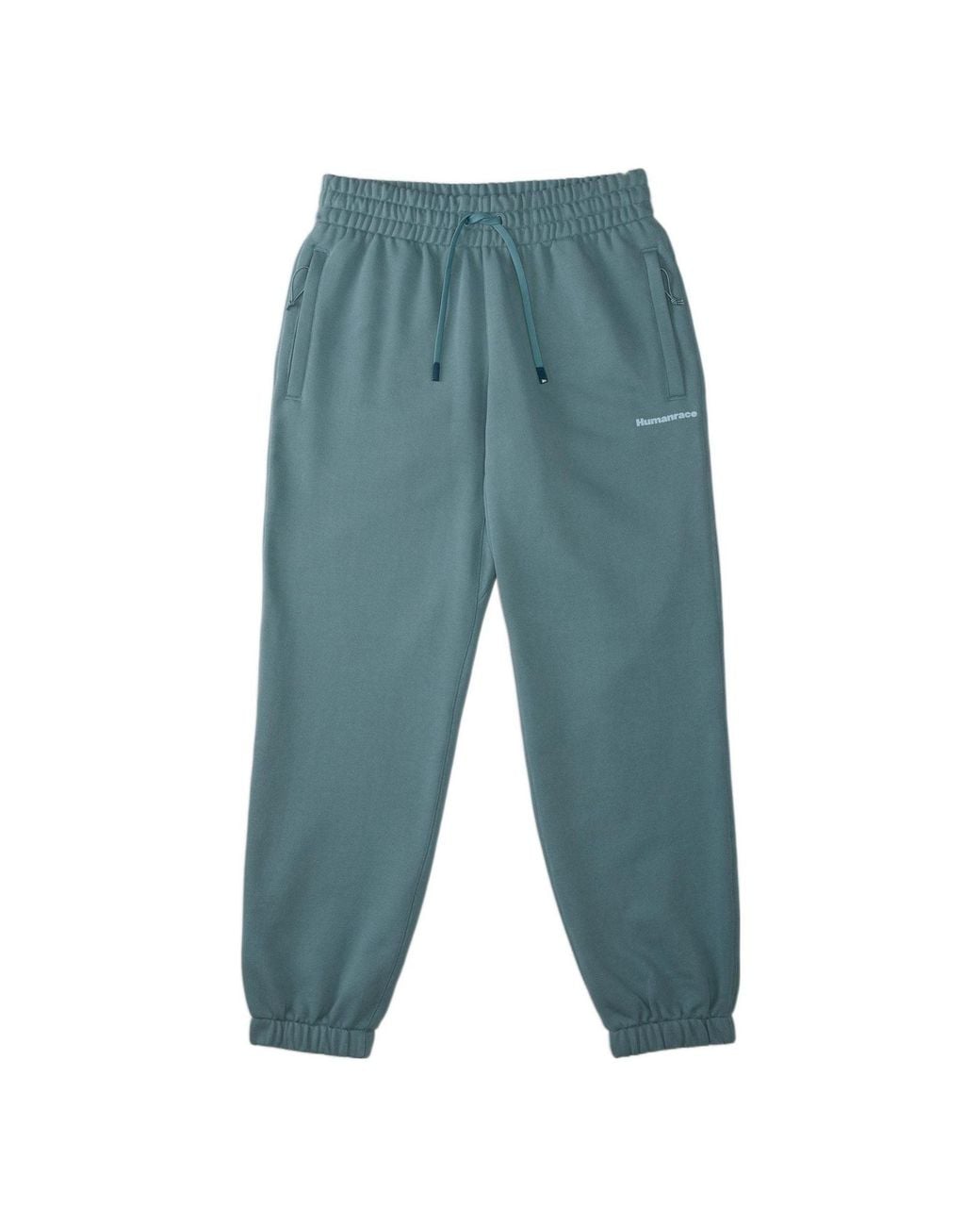 Adidas Blue Originals X Pharrell Williams Crossover Solid Color Lacing Bundle Feet Sports Pants for men