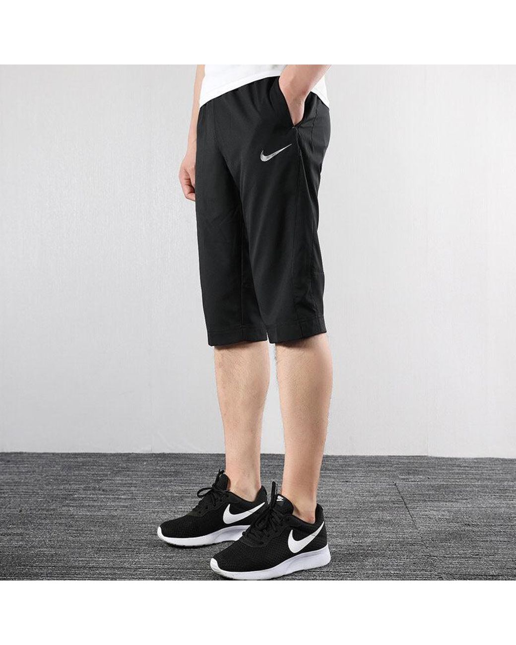 Nike Black Logo Quick Dry Breathable Sports Shorts for men