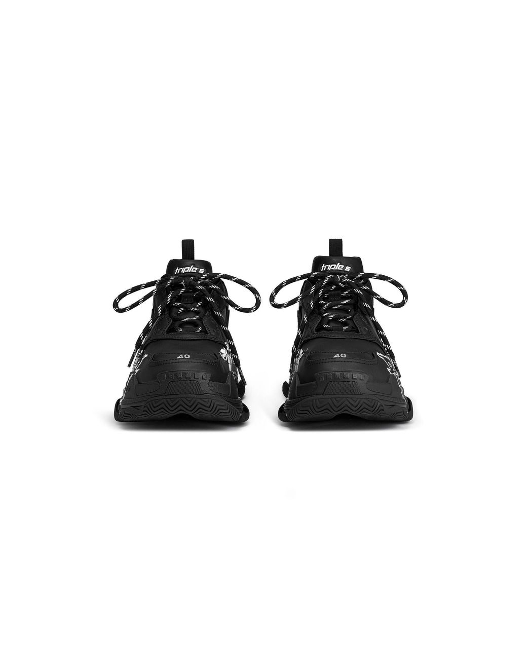 Balenciaga Black (Wmns) Triple S Diy Metal