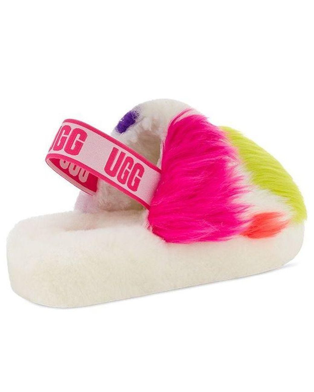 Ugg Pink (Wmns) Fluff Yeah Party Spots Slipper
