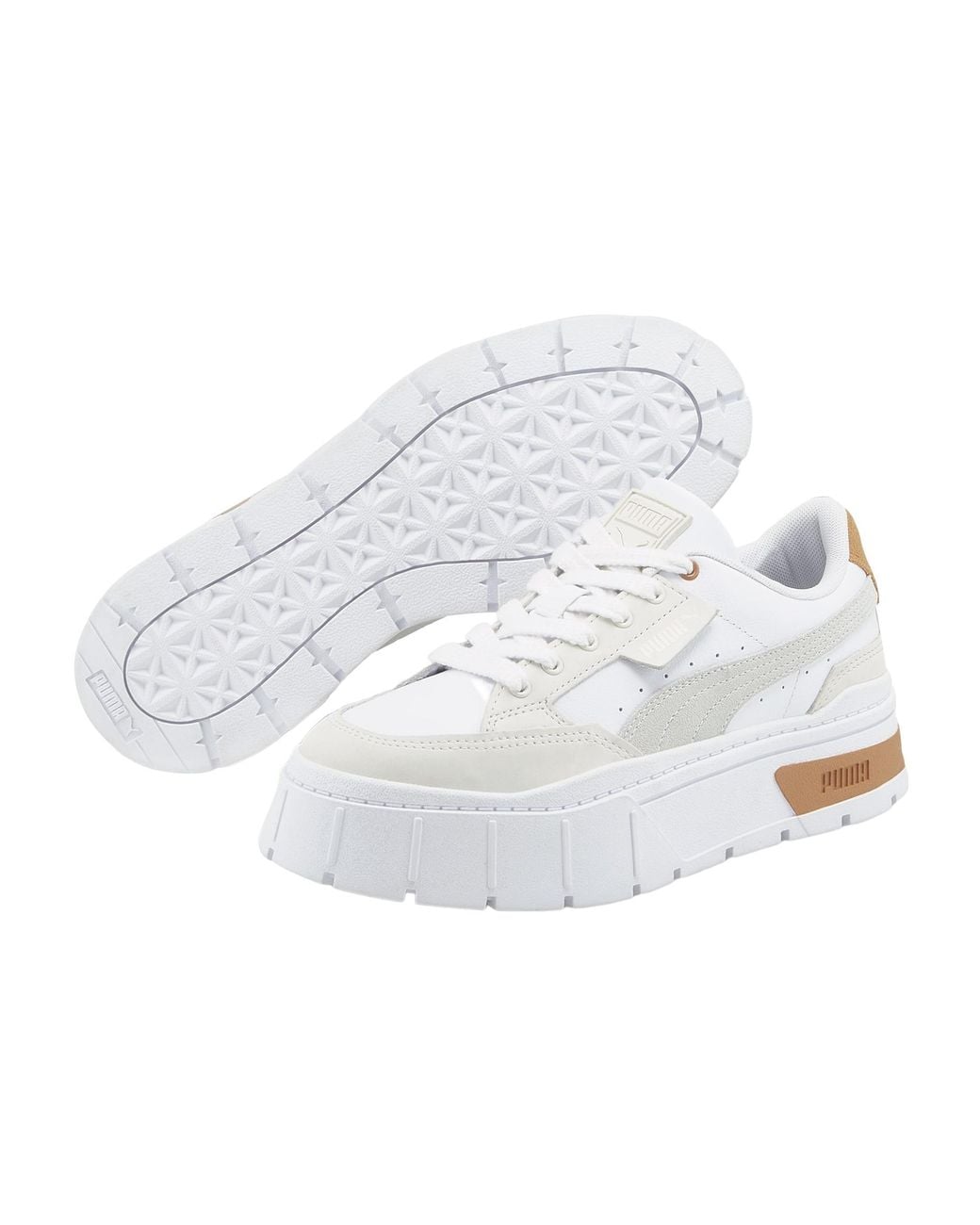 PUMA White (Wmns) Mayze Stack Luxe 'Frosted Ivory'
