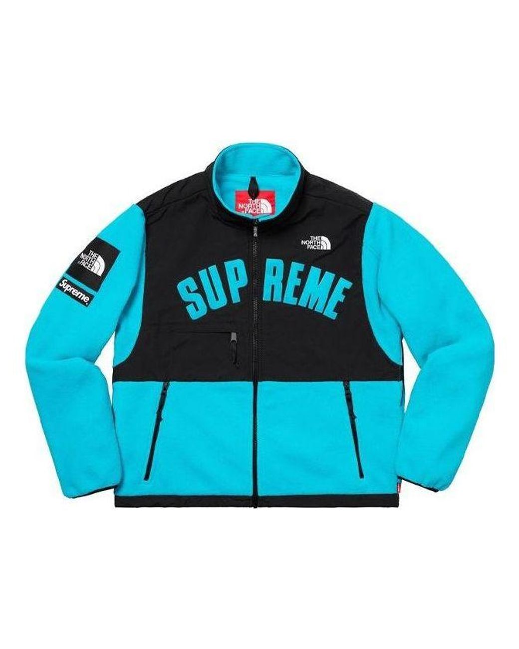 Supreme Blue X The North Face Arc Logo Denali Fleece Jacket for men