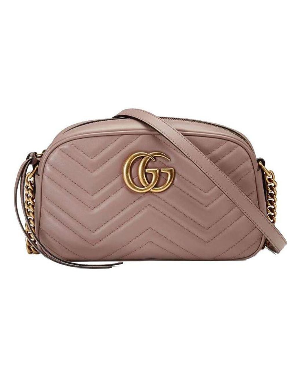 Gucci Brown (Wmns) Gg Marmont Small Matelasse Shoulder Bag 'Dusty'