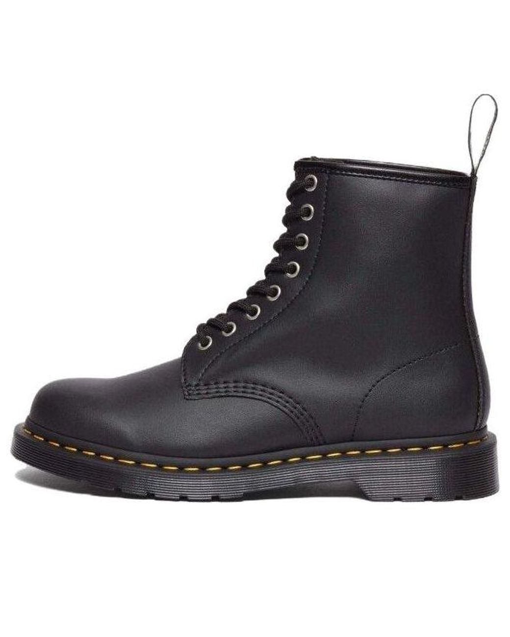 Dr. Martens Black 1460 Genix Nappa Reclaimed Leather Lace Up Boots for men