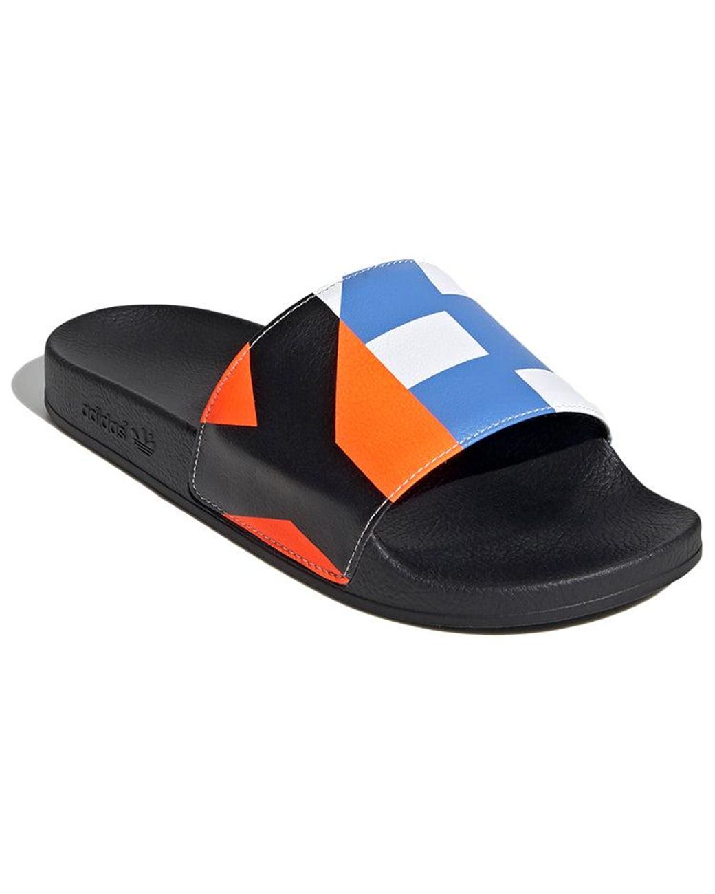Adidas Blue Y-3 Adilette Slide 'Graphic' for men