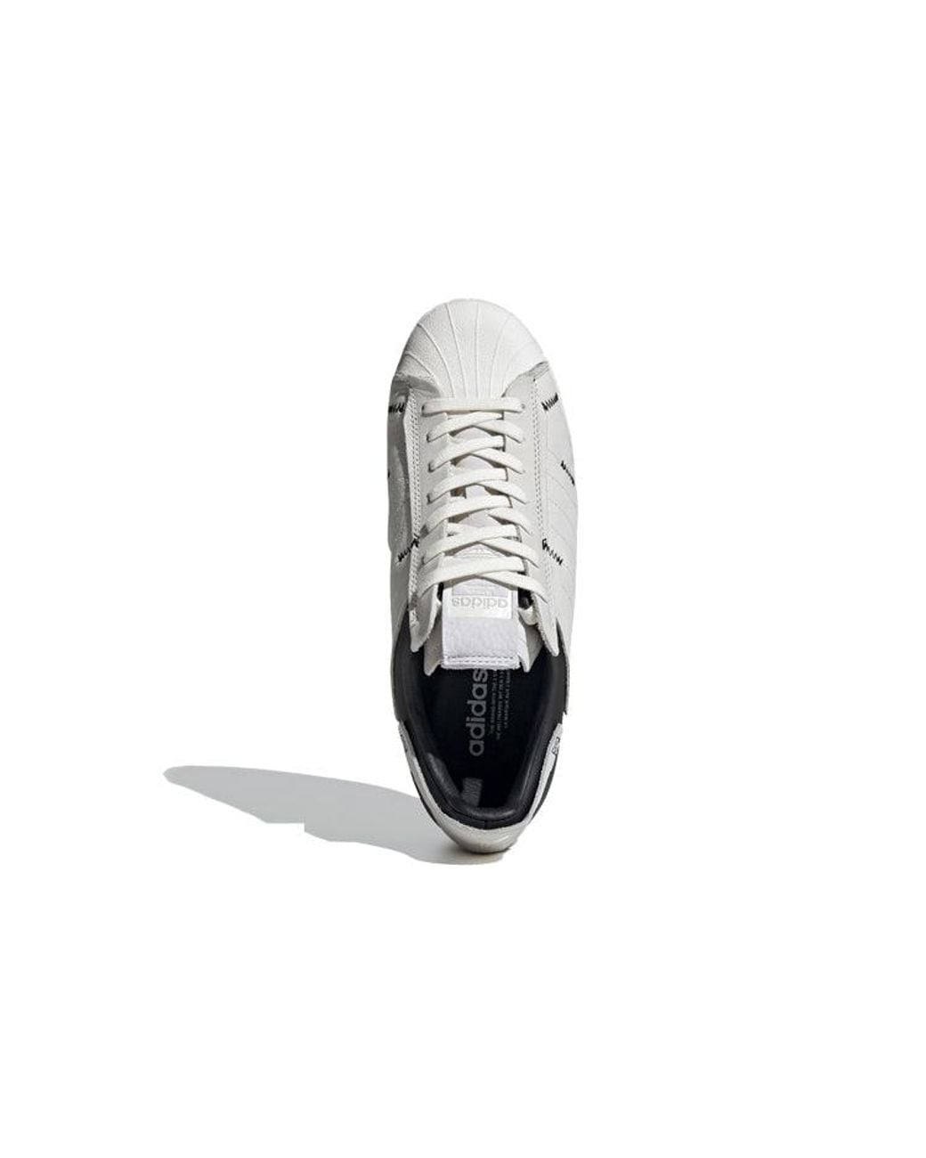 Adidas White Superstar Ws1 'Deconstructed Stripes' for men
