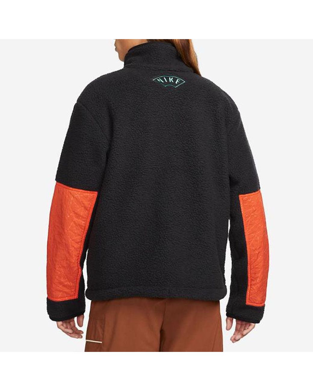 Nike Blue Cny Chinese New Year's Edition Contrast Color Stitching Loose Logo Sports Stand Collar Jacket for men