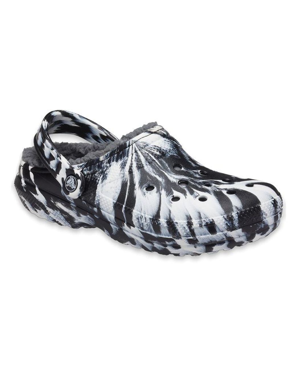 CROCSTM Blue (Wmns) Classic Lined Clog Outdoor Sandals 'Marbled'