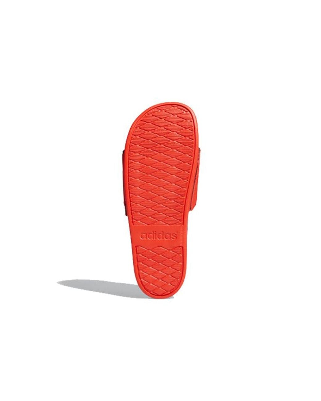 Adidas Red Adilette Comfort Slides 'Active' for men