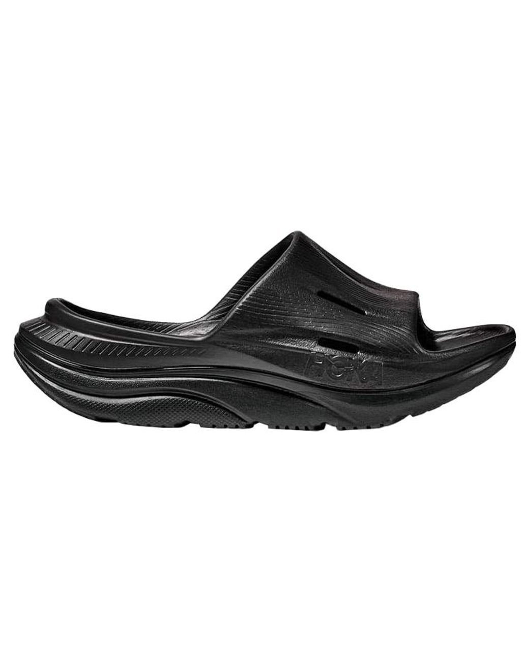 Hoka One One Black Ora Recovery Slide 3 for men