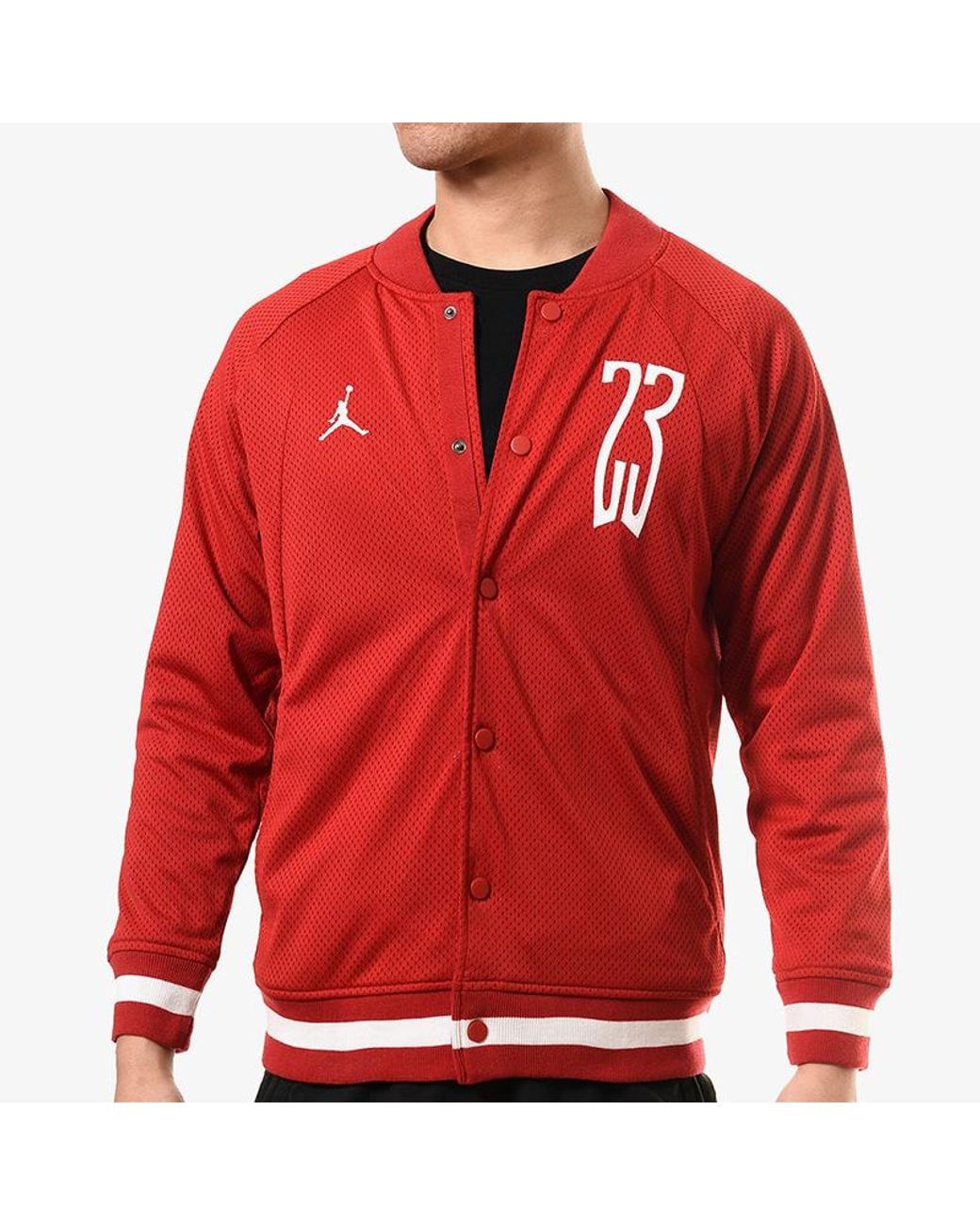 red nike bomber