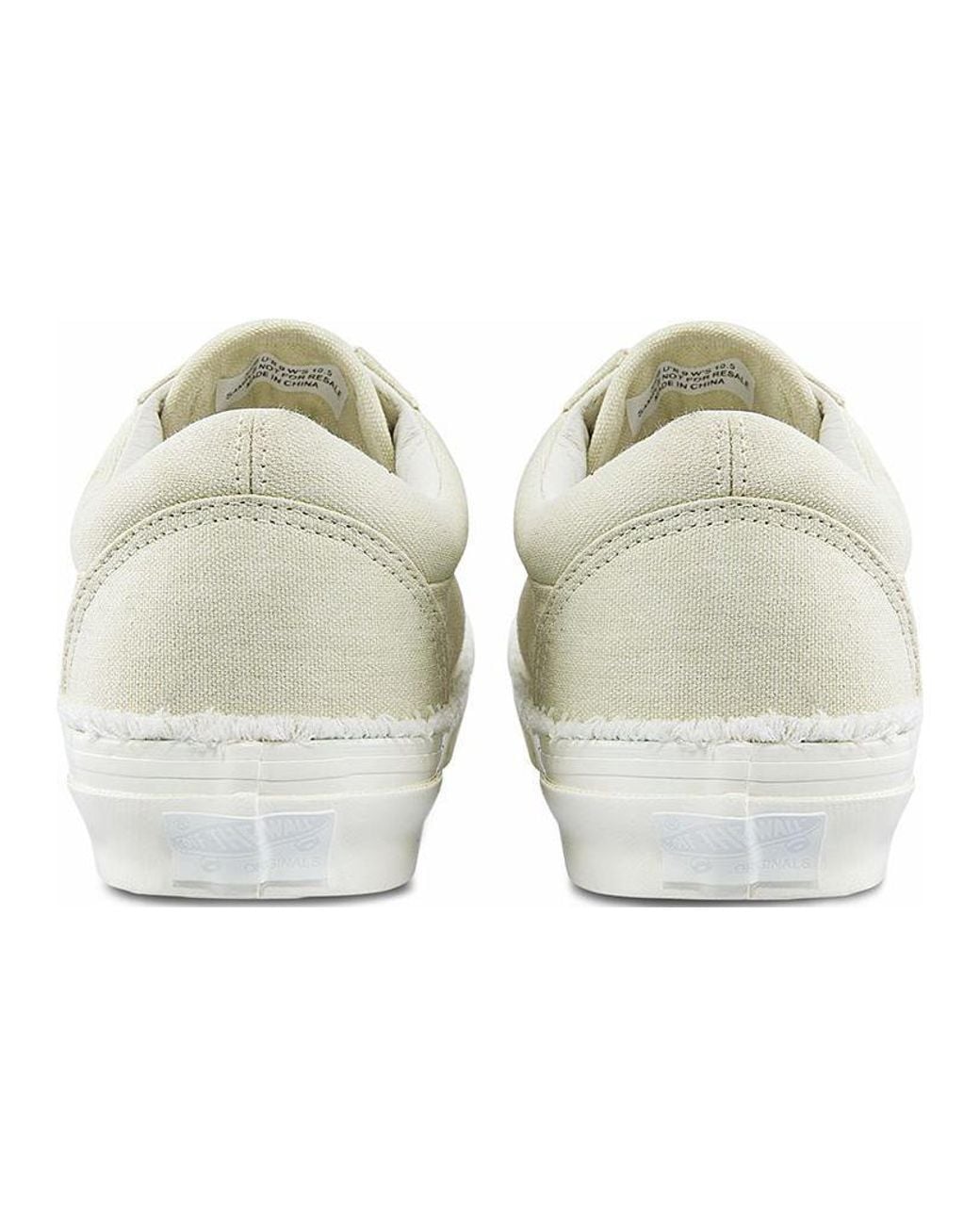 Vans White Og Old Skool Lx 'Raw Edge for men