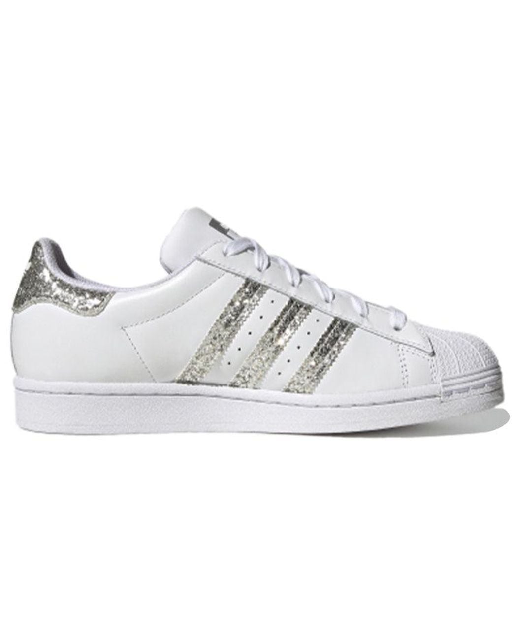 Adidas White (Wmns) Superstar 'Glitter'