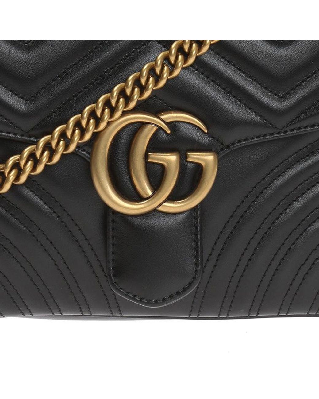 Gucci Black (Wmns) Gg Marmont Series Bag Small-Size