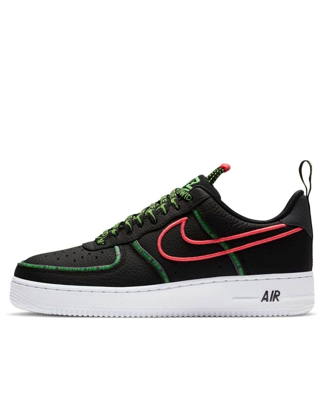Nike Black Air Force 1 '07 Premium 'Worldwide Pack for men