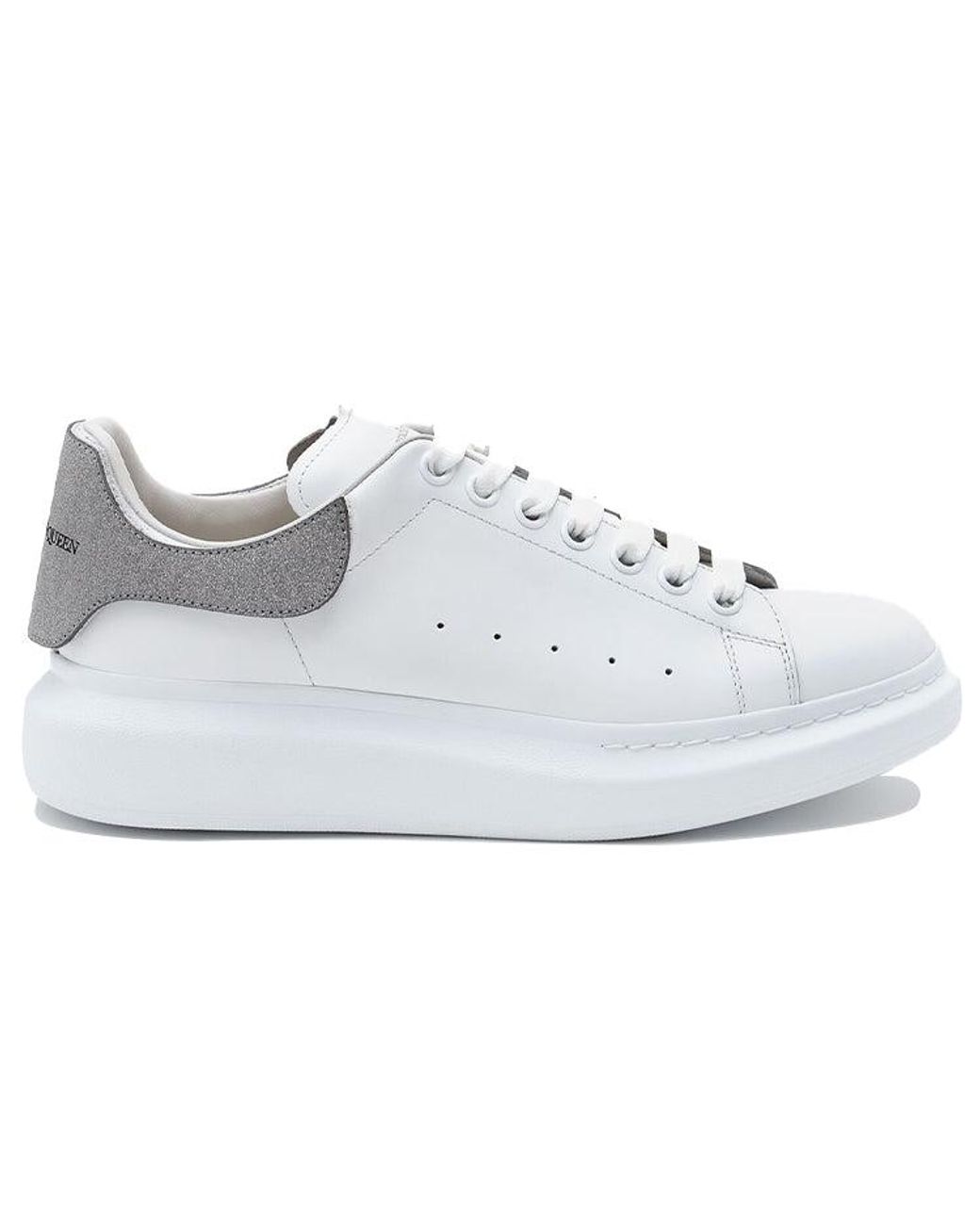 McQueen White Oversized Sneaker Suede' for men