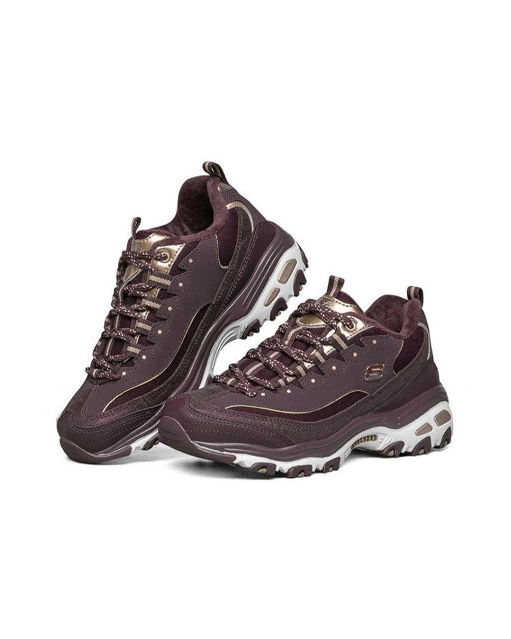 Skechers Purple (Wmns) D'Lites Running Shoes
