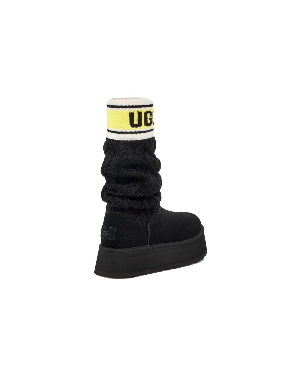 Ugg Black (Wmns) Classic Sweater Letter Boot