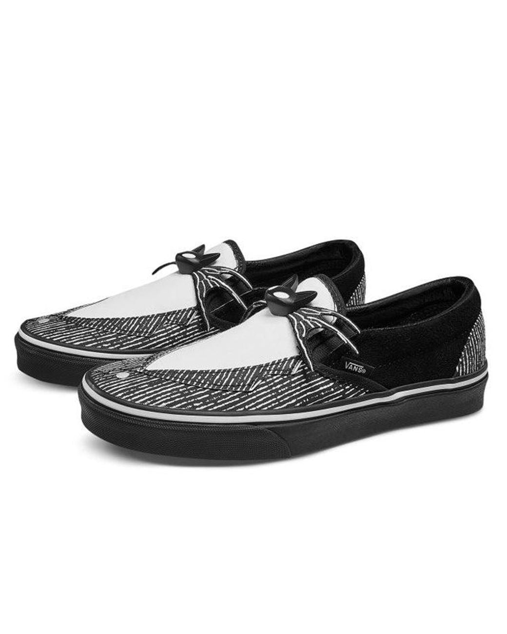 Vans Black The Nightmare Before Christmas X Classic Slip-On 'Jack Skellington Bowtie' for men