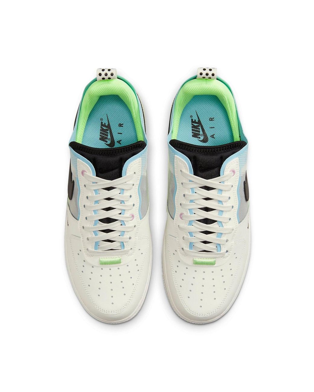 Nike Blue Air Force 1 React 'Sail Barely Volt' for men
