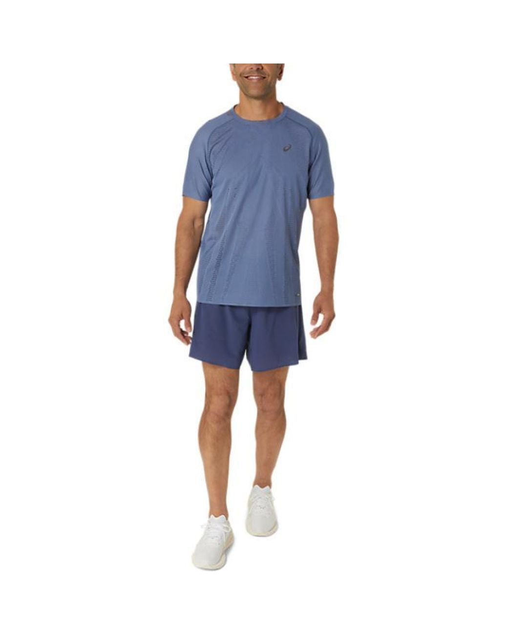 Asics Blue Metarun Running T-Shirt 'Denim' for men