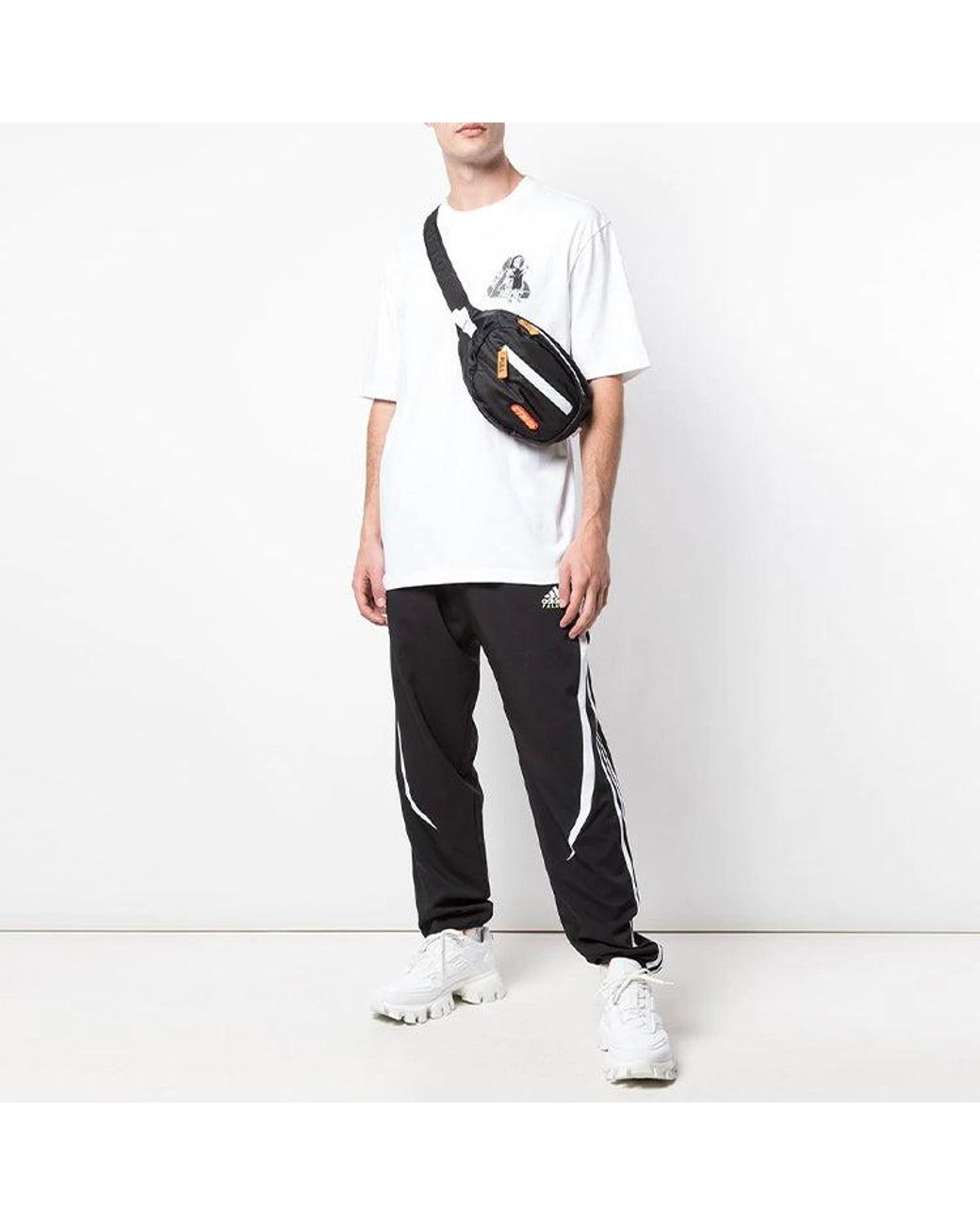 Palace White U Figure Back Printing Short Sleeve